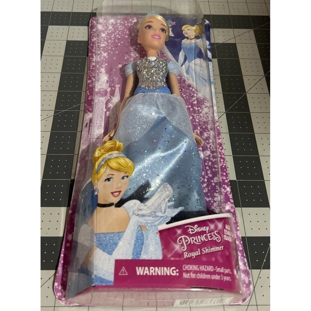 Disney Princess Doll Royal Shimmer Cinderella Hasbro Blue and White Dress New